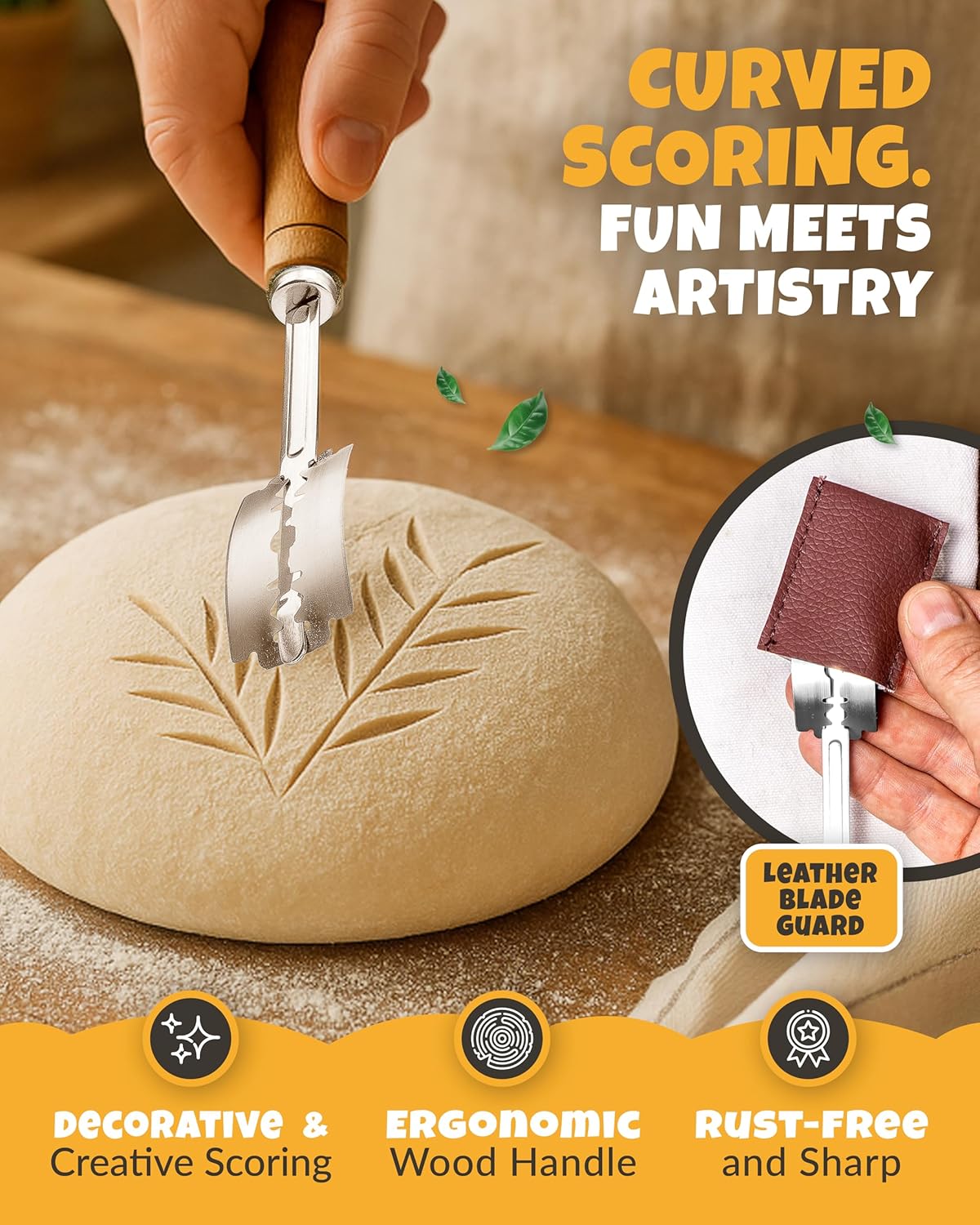 2pcs Set Bread Lame with 5 Blades