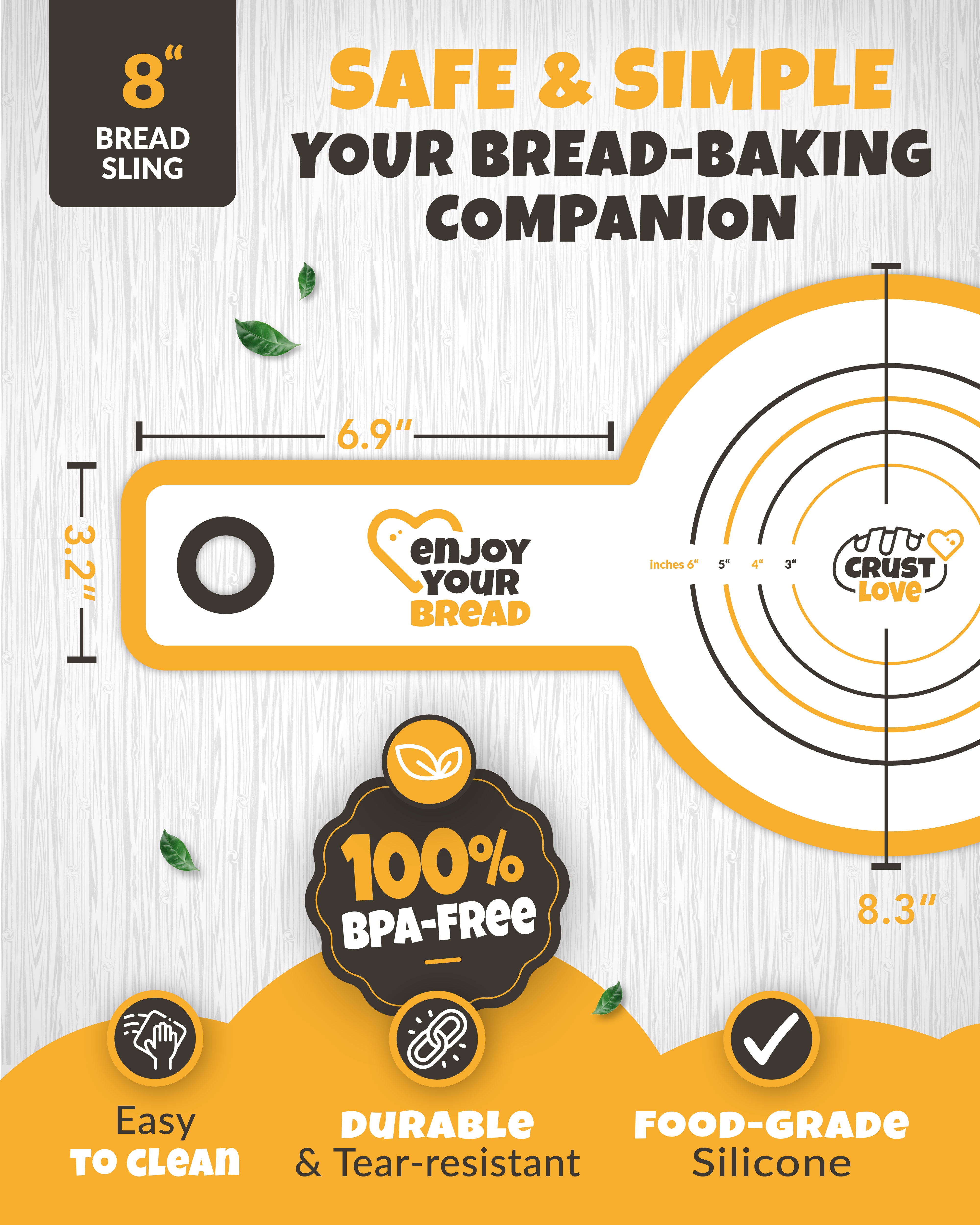 Bread Sling – Round – 8”