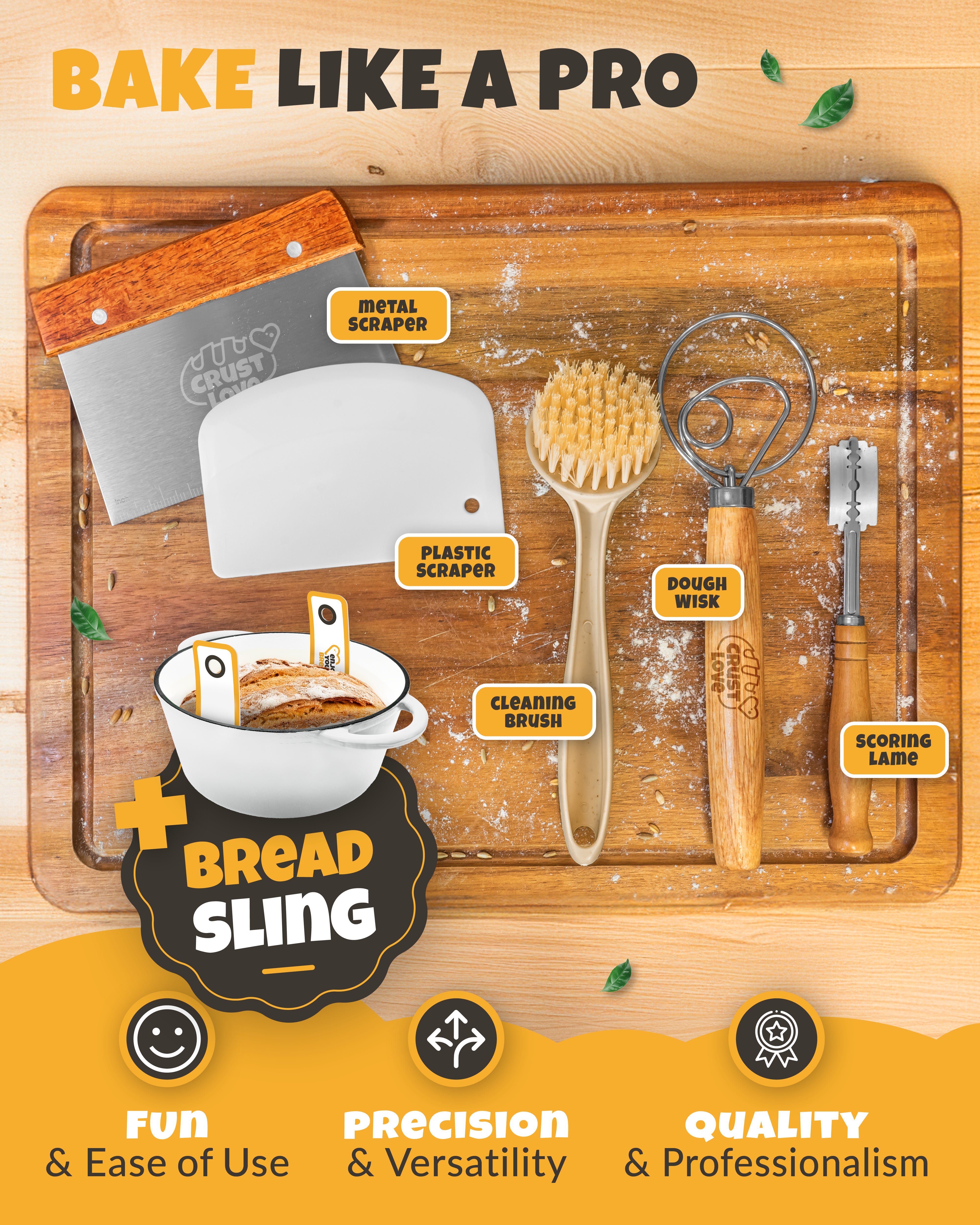 5QT Enamel Dutch Oven Baking Set – White Finish